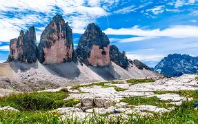 Tre Cime di Lavaredo nelle Dolomiti