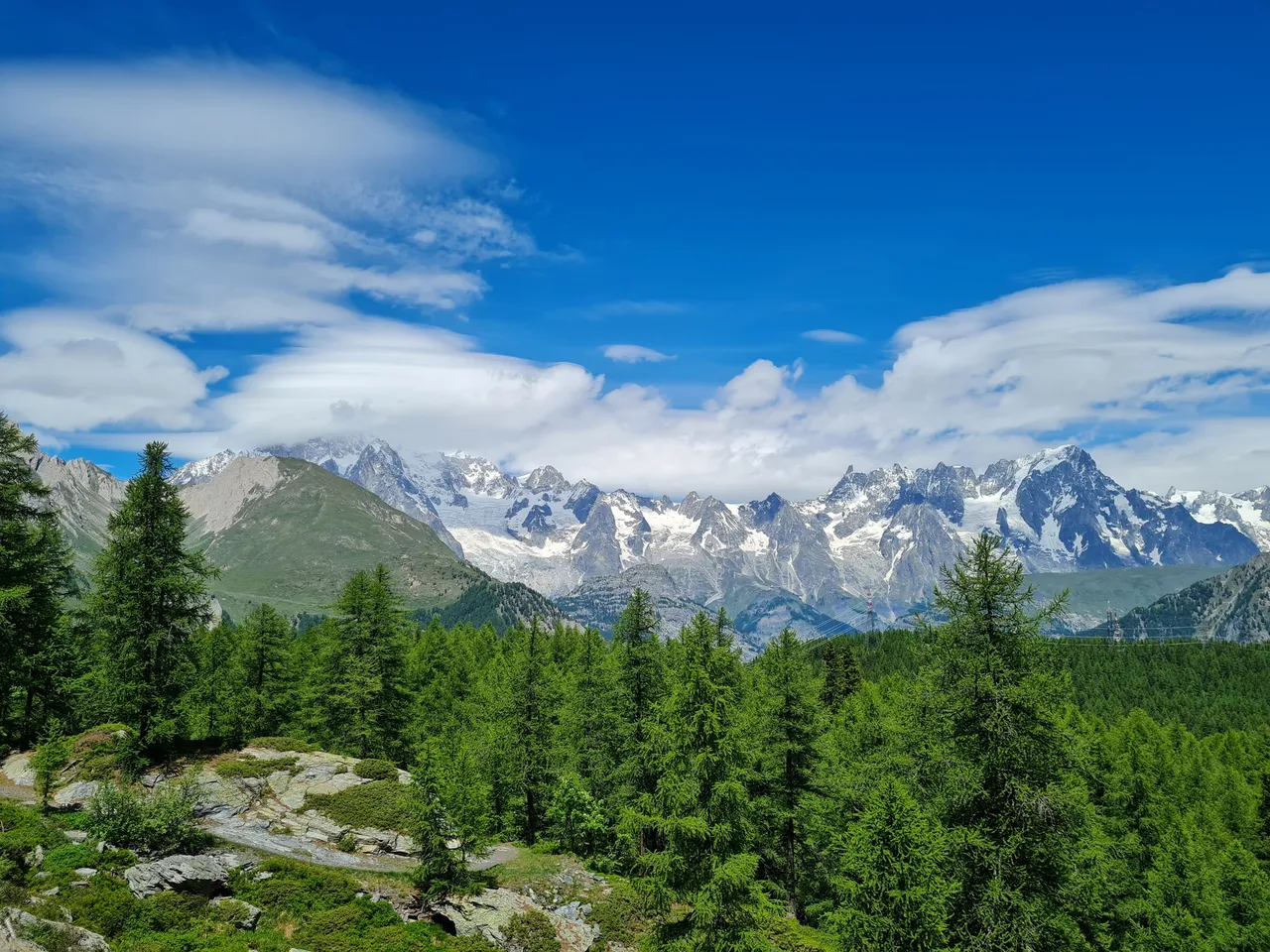 Lago d'Arpy – Punta della Croce e Monte Bianco